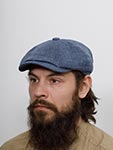 Кепка STETSON арт. 6873504 HATTERAS LINEN HERRINGBONE (синий)